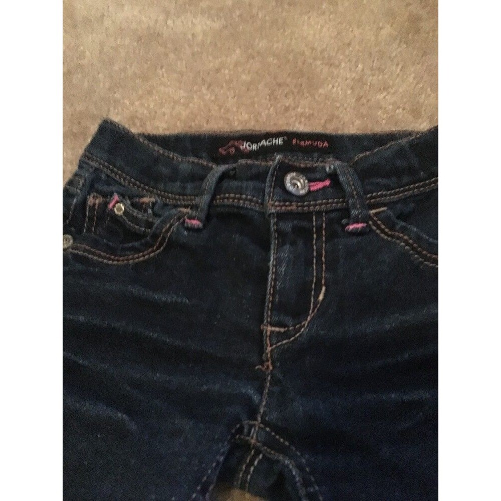 Jordache Girls Jean Shorts w/Pockets Size 4 Regular Fit Blue - Picture 3 of 8